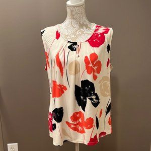 Nipon Boutique Blouse with Floral Print - L